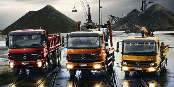 Conocidos los camiones de Mercedes Benz. VITO, ACCELO, ATEGO Y ACTROS.
